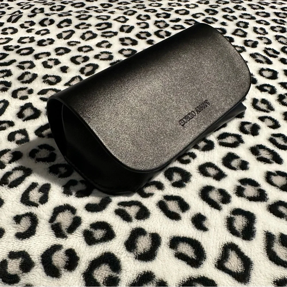 Giorgio Armani Elegant Black Glasses Semi-Hard Case Only